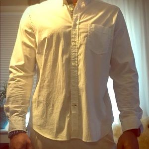 White button down collared shirt
